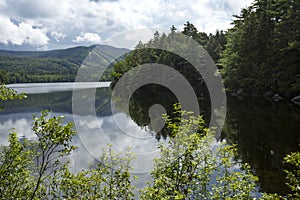 Mountainview Lake, with view of Mount Sunapee, in New Hampshire