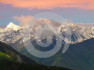 Mountais in The Natural Jungar Alatau national park in Kazakhstan