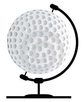 Mounted Golfball On Rotating Swivel