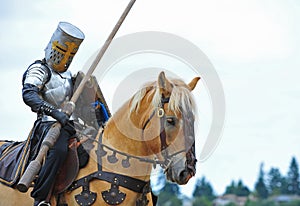 Mounted Knight prepares