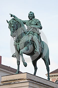 Mounted statue of Emperor Maximilian