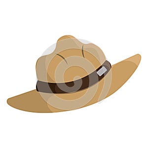 Mountie hat cartoon style Vector
