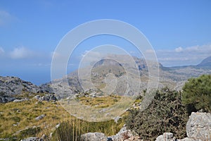 Mountine spain blue sky