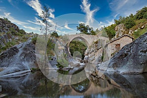 Mountines Bridge over small river