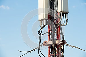 mounting of sector antennas and tower extensions and telecommunications equipment