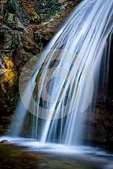 Mounting waterfall photo