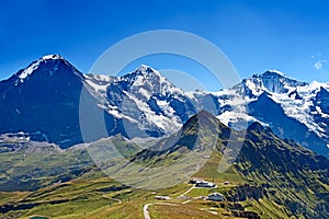 Mounts Eiger, Moench and Jungfrau