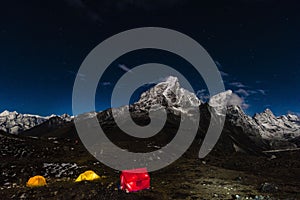 Mounts Himalaya night