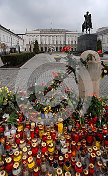Mourning in Polish Presidential Palace