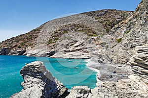 Mouros beach of Amorgos, Greece photo