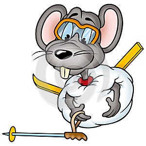 Mouse 02 skier