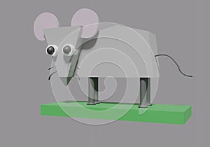 Mouse 3d rendering model