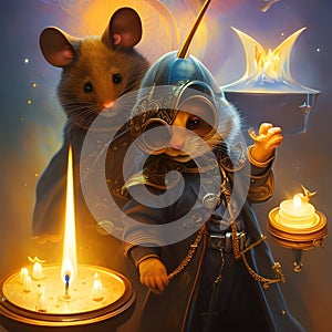 Mouse aristocrat wearing a hat