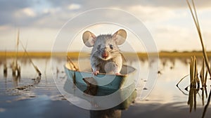 Mouse In A Boat: A Playful Portrait Of Nature\'s Diversity photo