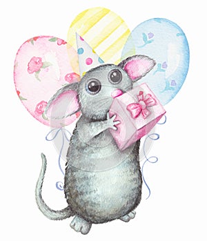 Mouse congratulates on Happy Birthday