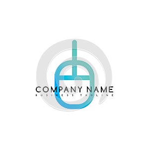 mouse click brand company template logo logotype art