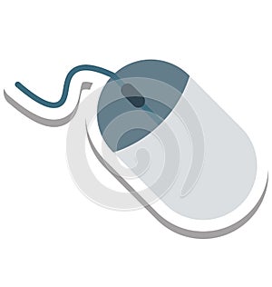 Mouse, Computer Mouse Isolated Vector Icon