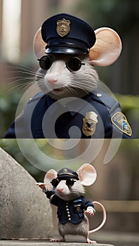 Mouse Constable: A Furry Force for Justice in Police Uniform