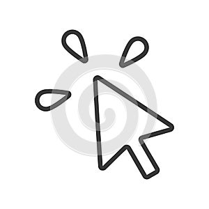 Mouse Cursor Click Icon Vector
