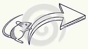 Mouse Cursor, Computer & Digital Interaction. vector design Generative AI