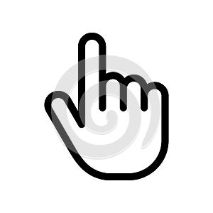 Mouse cursor hand icon black