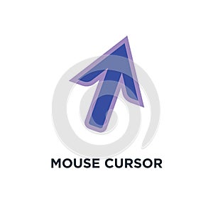 mouse cursor icon. arrow click pointer concept symbol design, ve