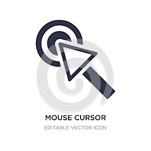 mouse cursor icon on white background. Simple element illustration from UI concept