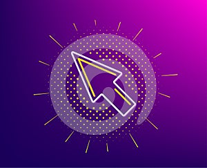 Mouse Cursor line icon. Pointer sign. Vector