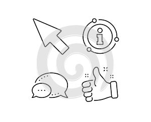 Mouse Cursor line icon. Pointer sign. Vector