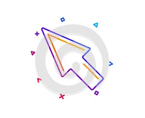 Mouse Cursor line icon. Pointer sign. Vector