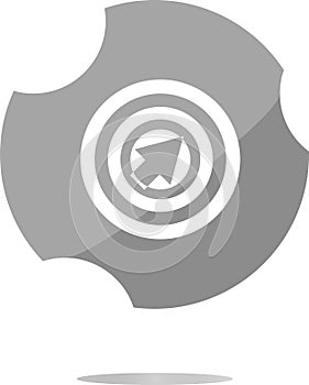 Mouse cursor sign icon. Pointer symbol. Modern UI website button