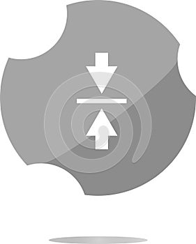 Mouse cursor sign icon. Pointer symbol. Modern UI website button