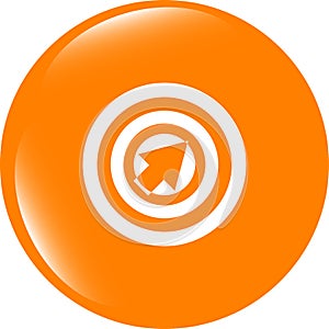 Mouse cursor sign icon. Pointer symbol. Modern UI website button