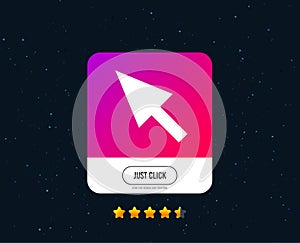 Mouse cursor sign icon. Pointer symbol. Vector