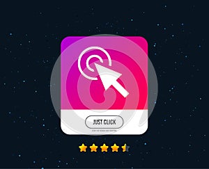 Mouse cursor sign icon. Pointer symbol. Vector