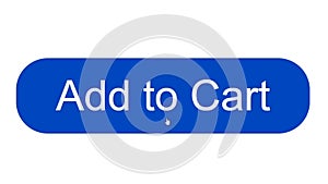 Mouse Cursor Slides Over And Clicks Add To Cart. Device Screen View of Cursor Clicking Adding TO Shopping Cart Online Software.