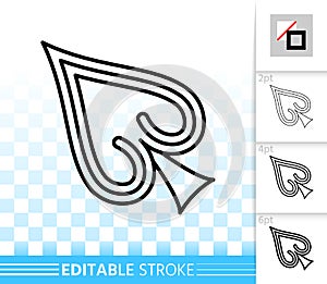 Mouse Cursor simple black line vector icon