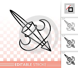 Mouse Cursor simple black line vector icon