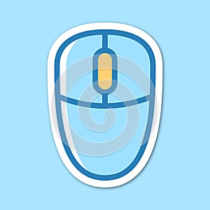 mouse editable cartoon style sticker