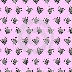 Mouse - emoji pattern 19