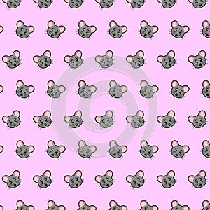 Mouse - emoji pattern 35