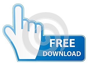 Mouse hand cursor on free download button vector