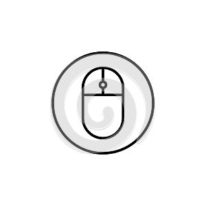 Mouse icon design template vector isolated