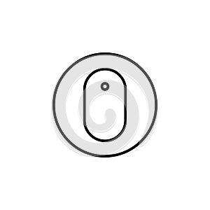 Mouse icon design template vector isolated