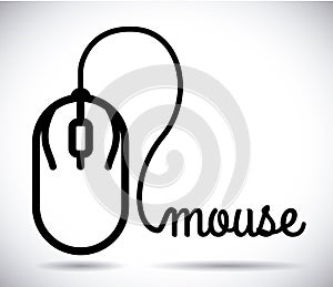 Mouse icon design vector illustration eps10 graphic