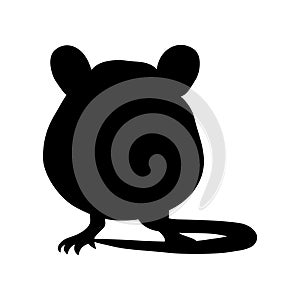 Mouse icon vector. Rat illustration sign. Jerboa symbol or logo.