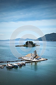 Mouse Island and Corfu Town Chapel, Greece