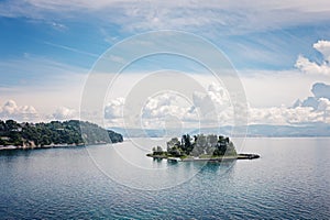 Mouse island and the Vlacherna Monastery, Corfu