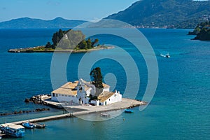 Mouse Island and the Vlacherna Monastery on the Kanoni peninsula