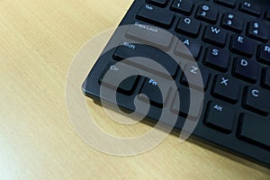 Mouse and keyboard on the office desk, mouse and keyboard are hardware parts of the computer